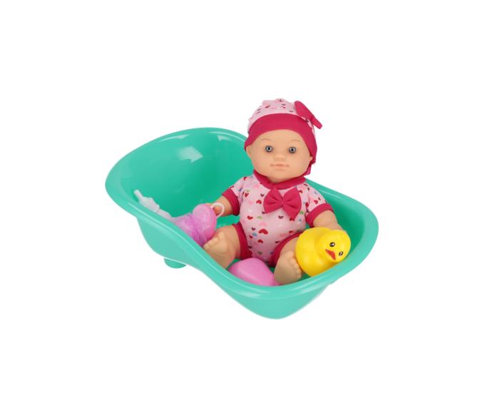 Baby Doll with Bath Accessories